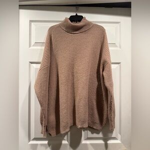 Maurices Cozy Beige Turtleneck Sweater. size xl